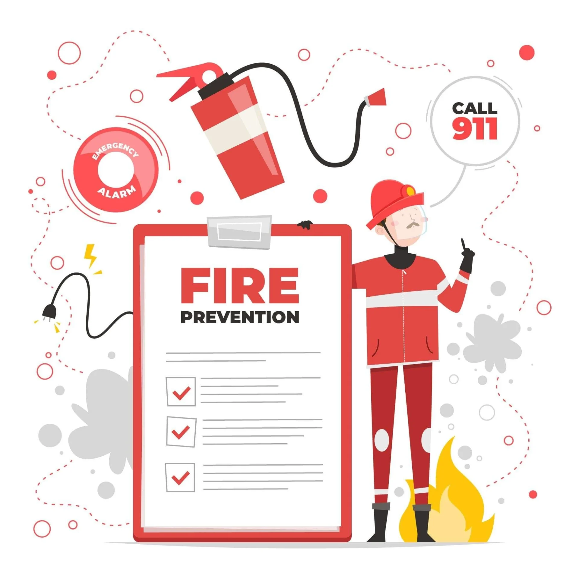 Steps for conducting fire drills with kids