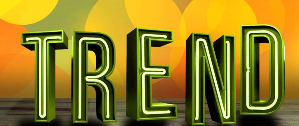 tylized word “Trends” in large neon font, representing innovation in water damage restoration