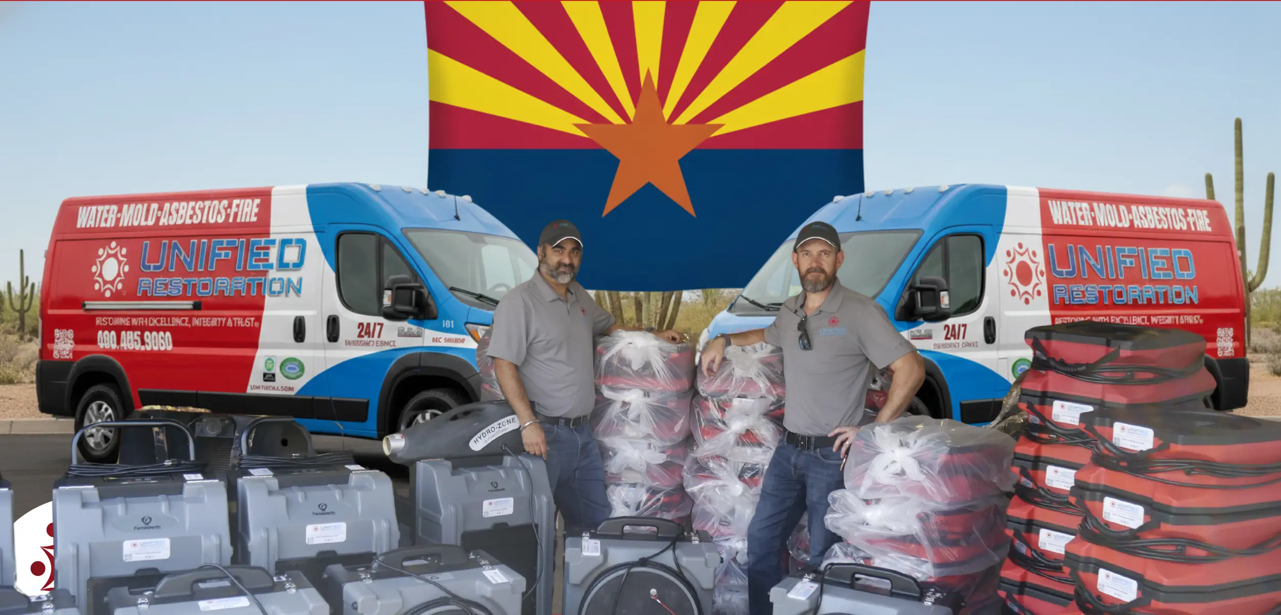 Unified Restoration team and equipment serving Mesa, Phoenix, and the greater Arizona area
